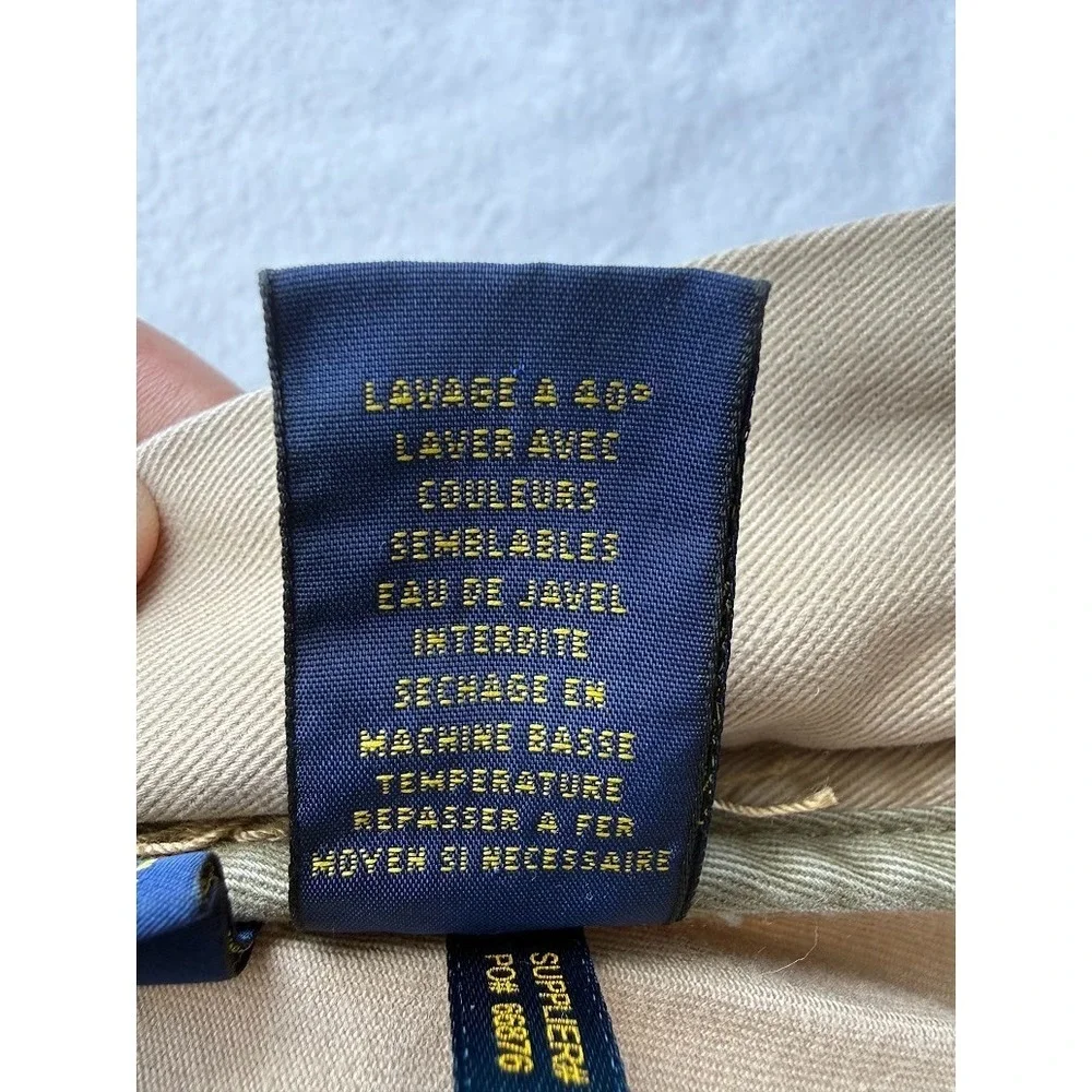 Polo Ralph Lauren Cargo Shorts Men 29 Beige Classic Fit Chino Utility Pockets